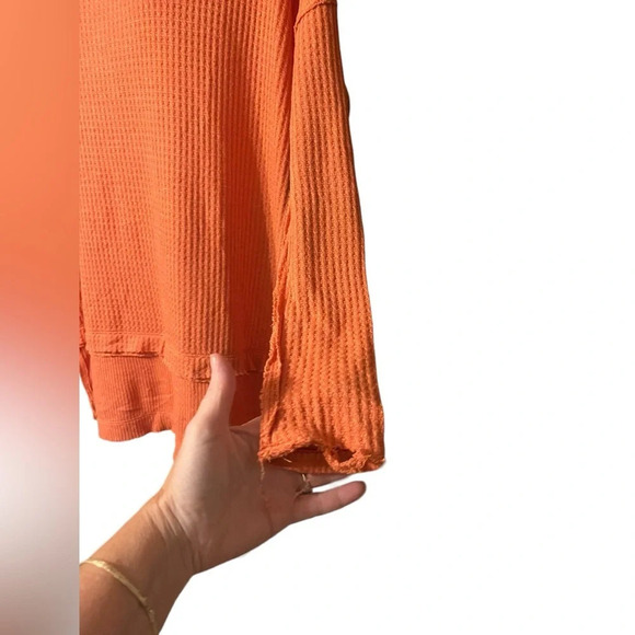 FREE PEOPLE We The Free North Shore Thermal Top Long Line Sz XS - Picture 5 of 10